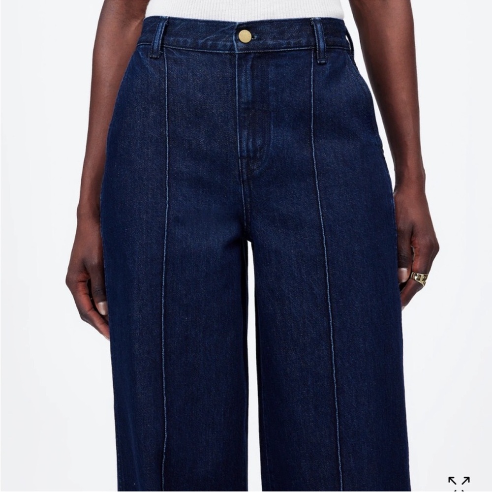 Madewell Blue Flare Wide-Leg Jeans